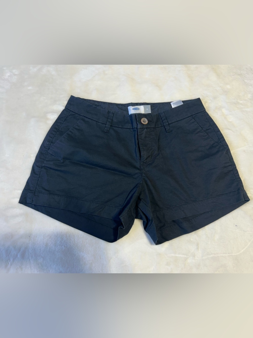 Old Navy Women's Navy Cotton Blend Bermuda Shorts